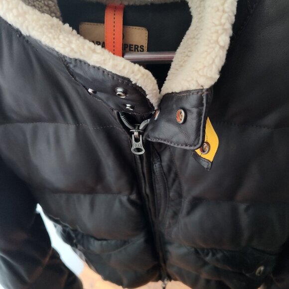 Parajumpers XL Kristof Lambskin Leather Bomber Jacket – Like New - Picture 8 of 9